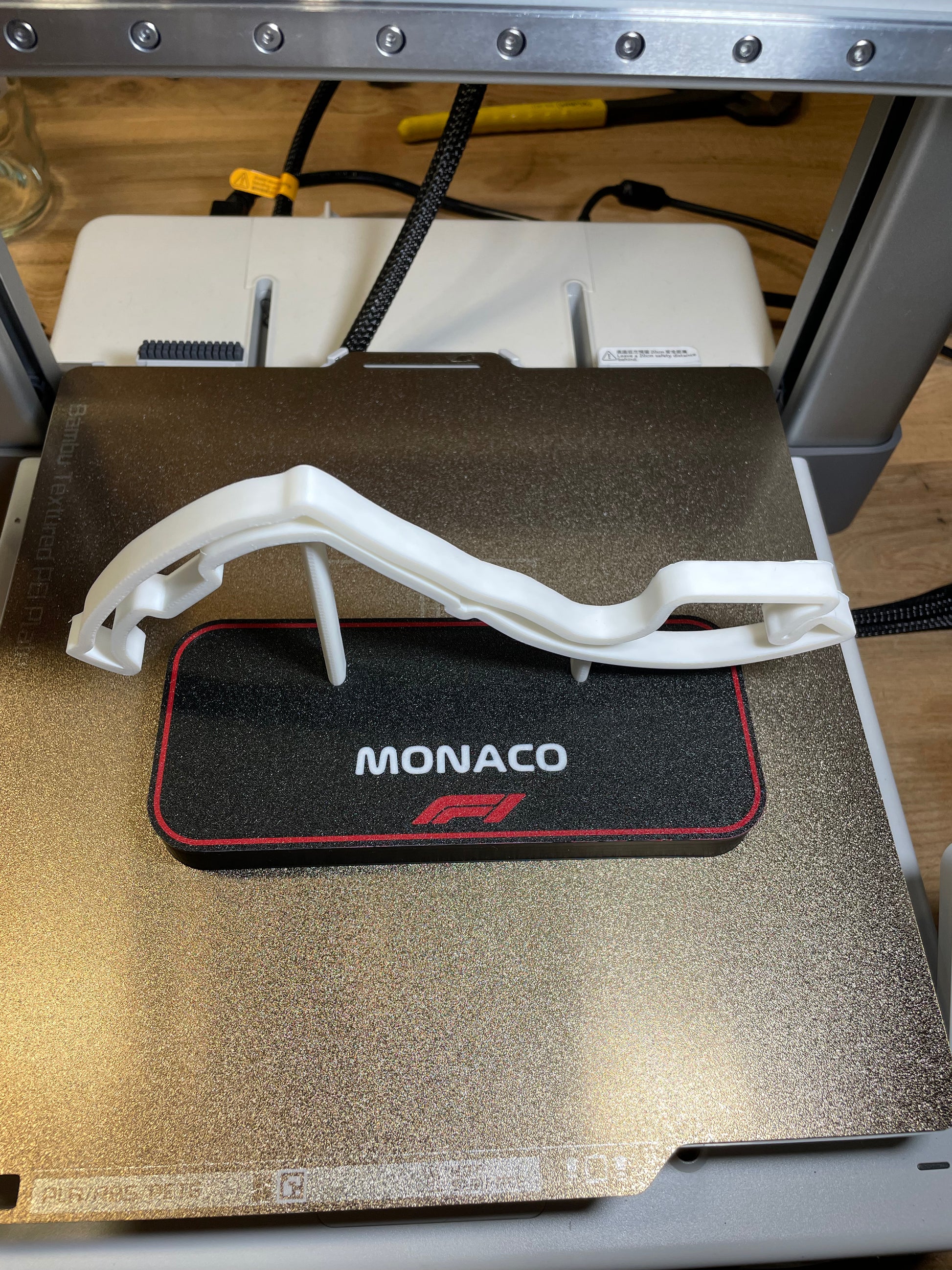 Circuit de Monaco en 3D sur son support