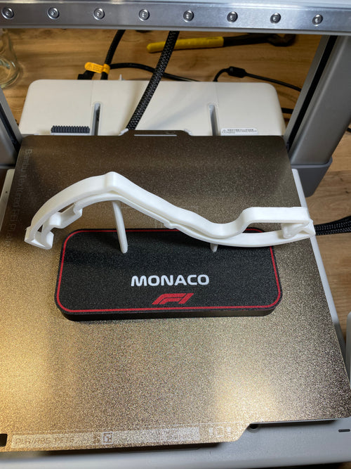 Circuit de Monaco en 3D sur son support