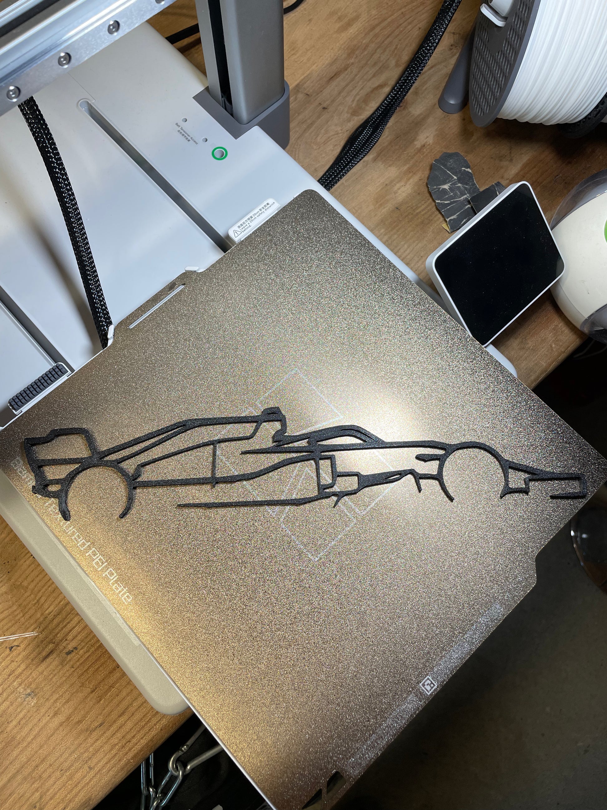 Silhouette F1 art mural